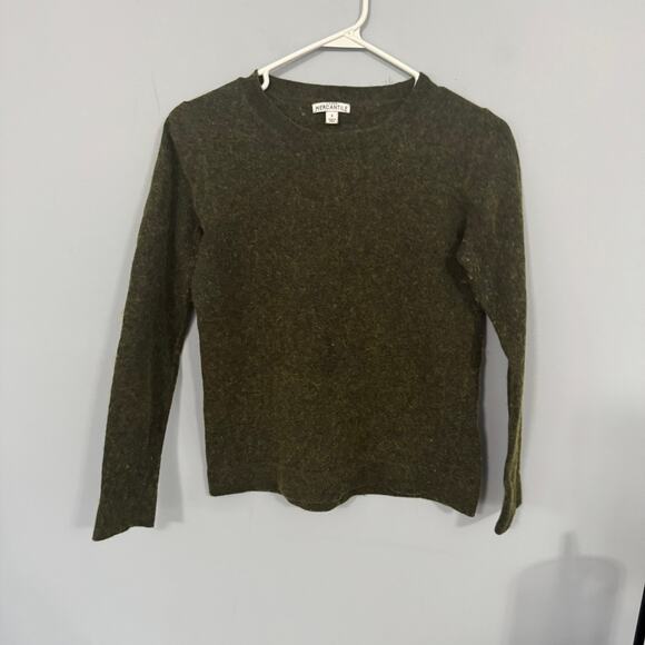 J. Crew Mercantile Crewneck Teddie Sweater Women's Size Small Cotton Wool Nylon - Picture 1 of 6